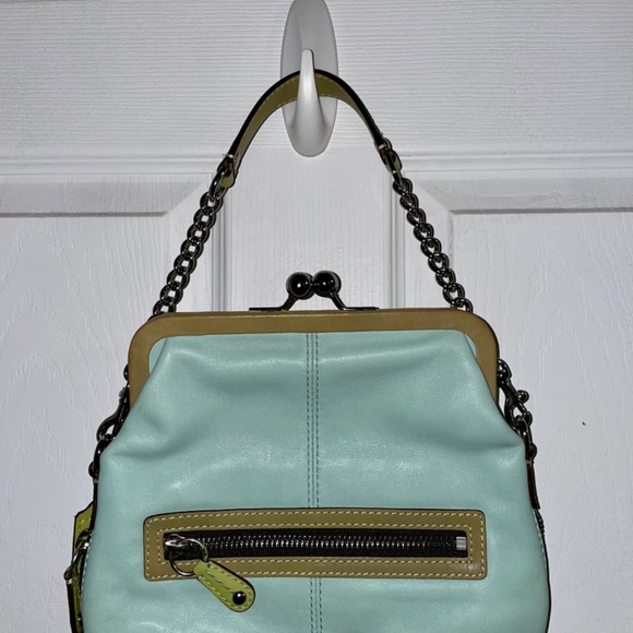 COACH- Leather Bonnie Kisslock Purse with Dust Bag - Picture 6 of 12